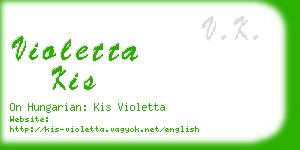 violetta kis business card